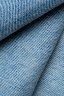 Reell Bolt Short in Light Blue Wash, loose regular fit denimshort van biologisch en gerecycled katoen met five-pocket constructie en vegan leren backpatch, verkrijgbaar bij Revert 95 Haarlem