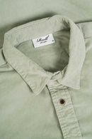 Reell Strike Shirt Baby Cord in de kleur Aqua Grey, verkrijgbaar bij Revert 95 Haarlem