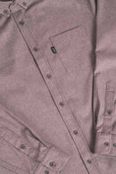 Reell Denim Nordic Shirt Light Brown, flanel overhemd met knoopsluiting en Script Logo label, regular fit, maten S-XL, verkrijgbaar bij Revert 95 Haarlem
