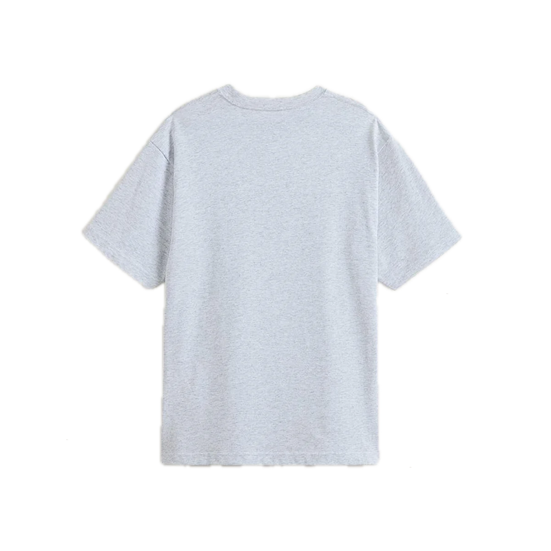Vans Left Chest II Loose SS Light Grey Heather – lichtgrijs T-shirt met loose fit en subtiel Vans-logo op de borst