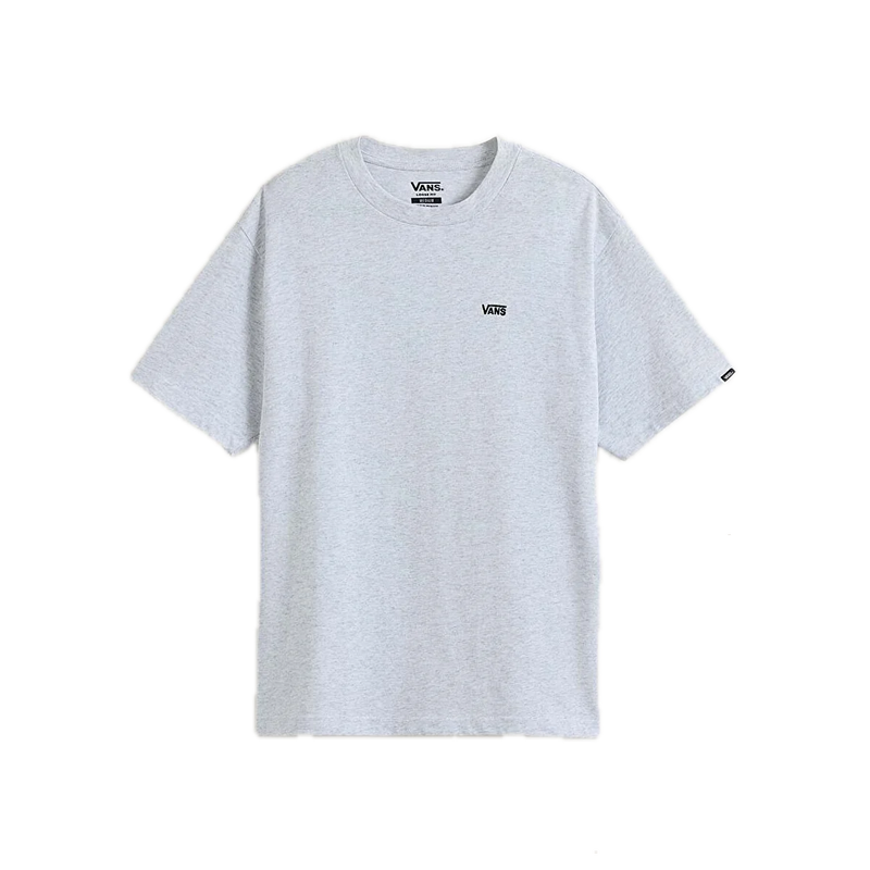 Vans Left Chest II Loose SS Light Grey Heather – lichtgrijs T-shirt met loose fit en subtiel Vans-logo op de borst