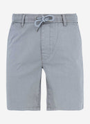 Reell Reflex Easy Short in Superior Light Grey, 80% katoen 16% polyester 4% elastan Flex-stof short met elastische koordtaille opgestikte achterzakken en subtiele Reell branding in lichte koele grijze kleur, verkrijgbaar bij Revert 95 Haarlem
