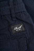 Reell Reflex Easy Cargo Short BR Midnight Indigo – comfortabele cargoshort met stretch, cargozakken en elastische tailleband in indigo blauw