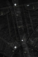 Reell Arizona Jacket in Deep Black, lichtgewicht ongevoerde denim transitiejas van cotton-elastane met straight regular fit en 2 borstzakken, verkrijgbaar bij Revert 95 Haarlem