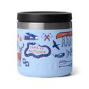 YETI Rambler Geisoleerde Voedselpot in Big Sky Summer Camp, 18/8 roestvrij staal double-wall vacuum insulated food jar met 100% leakproof MagVent Lid wide mouth opening vaatwasserbestendig BPA vrij 5 jaar garantie beschikbaar in 237ml en 473ml in frisse seasonal Big Sky Summer Camp colorway, verkrijgbaar bij Revert 95 Haarlem