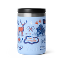 YETI Rambler Geisoleerde Voedselpot in Big Sky Summer Camp, 18/8 roestvrij staal double-wall vacuum insulated food jar met 100% leakproof MagVent Lid wide mouth opening vaatwasserbestendig BPA vrij 5 jaar garantie beschikbaar in 237ml en 473ml in frisse seasonal Big Sky Summer Camp colorway, verkrijgbaar bij Revert 95 Haarlem