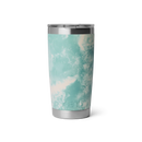 YETI Rambler 20 oz Stackable Cup in Seafoam, 18/8 stainless steel double-wall vacuum insulated stapelbare cup met MagSlider Lid splash-resistant cupholder compatible DuraCoat Seafoam coating vaatwasserbestendig BPA vrij 591ml 5 jaar garantie, verkrijgbaar bij Revert 95 Haarlem