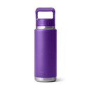 YETI Colour Cap Straw Bottle Pace Purple, roestvrijstalen drinkfles met kleurbijpassende straw cap en TripleHaul handgreep, verkrijgbaar in 18 oz en 26 oz, verkrijgbaar bij Revert 95 Haarlem