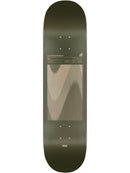 Globe G1 Lineform skateboard deck in Olive, 8.0 inch Resin-7 maple deck met full concave en subtiel wavy Olive graphic, individueel geperst met epoxyhars, inclusief gratis Jessup griptape, verkrijgbaar bij Revert 95 Haarlem