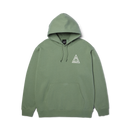 HUF Triple Triangle PO Hoodie in Mint/White met screen-printed Triple Triangle logo op de linkerborst en rug, verkrijgbaar bij Revert 95 Haarlem