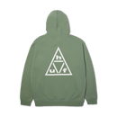 HUF Triple Triangle PO Hoodie in Mint/White met screen-printed Triple Triangle logo op de linkerborst en rug, verkrijgbaar bij Revert 95 Haarlem