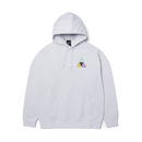 HUF Prism TT PO Hoodie in Heather Grey met multicolor Prism Triple Triangle logo op de linkerborst en rug, verkrijgbaar bij Revert 95 Haarlem