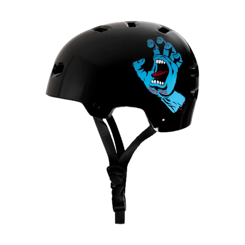 Bullet x Santa Cruz Helmet Screaming Hand Youth – skatehelm voor kinderen met Santa Cruz Screaming Hand graphic en ventilatieopeningen
