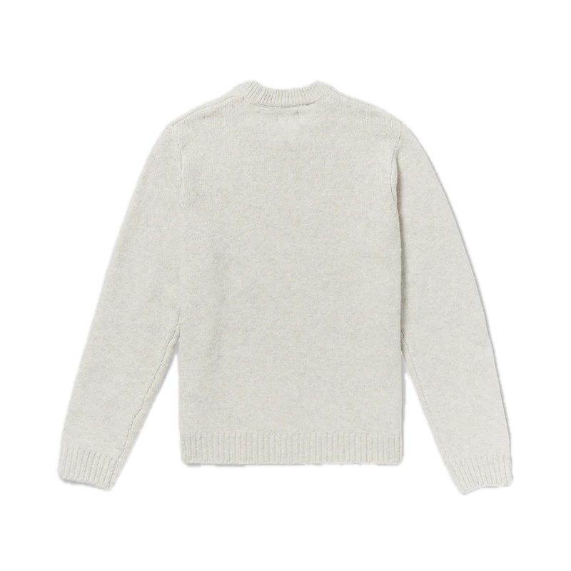 Volcom Edmonder II Sweater Dirty White – sweater in katoenmix in dirty white met regular fit en subtiele branding