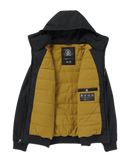Volcom Hernan 10K Jacket Black Rinsed – waterdicht jack in zwart met voering, capuchon, ritssluiting en subtiele Volcom-branding