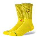 Stance Pikachu Crew Yellow – gele Pokémon-sokken met Pikachu-graphic, medium cushioning en versterkte hiel en teen