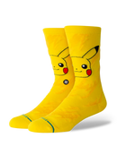 Stance Pikachu Bolt Crew Sock in geel, productfoto 1