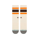 Stance Boyd ST Socks Off White, crew sokken van combed cotton blend met Infiknit technologie en medium cushioning, verkrijgbaar bij Revert 95 Haarlem

