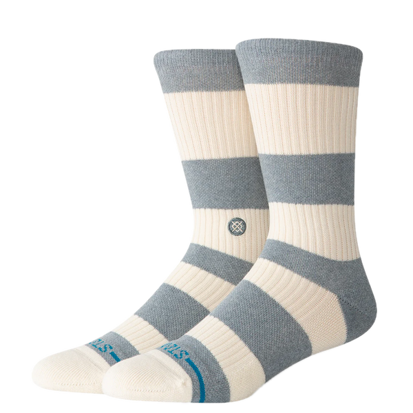 Stance Fred Denim Crew Blue – denimblauwe crew sokken van Stance met medium cushioning en versterkte zones