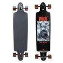 Arbor Performance Bearcub Dropcruiser Complete, double-drop longboard met Canadees esdoornhout deck, Paris Reverse trucks en amber transparante Easyrider wielen, 38 inch, verkrijgbaar bij Revert 95 Haarlem