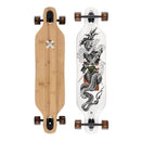 Arbor Bamboo Axis 40 K Darmaeva Complete, drop-through longboard met esdoornhout bamboe deck, Paris Reverse trucks en Easyrider wielen, 40 inch, verkrijgbaar bij Revert 95 Haarlem