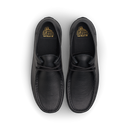 Last Resort AB VM006 Moc Black Black Leather – zwarte leren moc-toe skateschoen met vulcanized zool en tonale branding