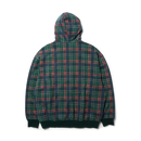 HUF Arch Plaid Full-Zip Heavyweight Hoodie in de kleur Forest, verkrijgbaar bij Revert 95 Haarlem