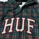 HUF Arch Plaid Full-Zip Heavyweight Hoodie in de kleur Forest, verkrijgbaar bij Revert 95 Haarlem