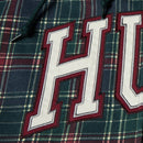 HUF Arch Plaid Full-Zip Heavyweight Hoodie in de kleur Forest, verkrijgbaar bij Revert 95 Haarlem
