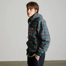 HUF Arch Plaid Full-Zip Heavyweight Hoodie in de kleur Forest, verkrijgbaar bij Revert 95 Haarlem