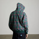 HUF Arch Plaid Full-Zip Heavyweight Hoodie in de kleur Forest, verkrijgbaar bij Revert 95 Haarlem
