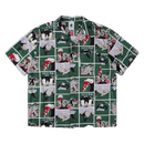 Element x Floor Van Het Nederend Regular Printed SS Shirt met all-over Malvin The Cat comic strip panelen, camp collar en knoopsluiting, verkrijgbaar bij Revert 95 Haarlem