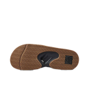 Reef Fanning Slide heren slipper in Black/Silver met verstelbare waterbestendige strap, compression molded EVA voetbed met airbag en ingebouwde flesopener, verkrijgbaar bij Revert 95 Haarlem