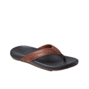 Reef Cushion Phantom 2.0 LE heren slipper in Brown/Black met full grain leather strap, padded jersey voering en anatomisch cushion rebound voetbed, verkrijgbaar bij Revert 95 Haarlem