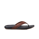 Reef Cushion Phantom 2.0 LE heren slipper in Brown/Black met full grain leather strap, padded jersey voering en anatomisch cushion rebound voetbed, verkrijgbaar bij Revert 95 Haarlem