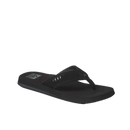 Reef The Layback heren slipper in Black met waterbestendige synthetische strap, geweven voering en zacht EVA voetbed met voetboogondersteuning, verkrijgbaar bij Revert 95 Haarlem