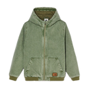 Element Hooded Bomber Jacket Kids Deep Forest, denim bomberjack voor jongens met vaste capuchon en platte vulling, kindermaten XS/8-XL/16, verkrijgbaar bij Revert 95 Haarlem