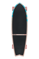Globe Sun City Cruiser in Flamin Galah, 30 inch swallow-tail cruiser van Resin-7 maple met Flamin Galah graphic van Brent Biffy Smith, Tensor trucks en 62mm/78A wielen, verkrijgbaar bij Revert 95 Haarlem