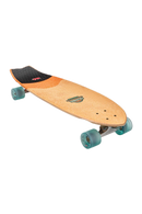 Globe Sun City La Tigra Cruiser Complete, compact surf-geïnspireerd swallow-tail cruiserboard met Resin-7 hard rock maple deck en Tensor alloy trucks, 30 inch, verkrijgbaar bij Revert 95 Haarlem