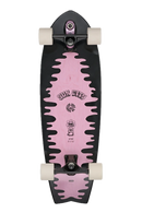 Globe Sun City 2 surfskate in Lazy Daisy, korte swallow-tail surfskate 9.5 inch breed met Slant Surf Skate trucks Globe 65mm 83a Conical Cruiser wielen en clear griptape met bloemige Lazy Daisy graphic, verkrijgbaar bij Revert 95 Haarlem
