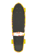 Globe Blazer Lazer Roo Cruiser 26 inch, Resin-7 hard rock maple mini diamond-tail cruiser complete met mellow concave kicktail 4.25 inch Tensor alloy trucks 62mm 78a Conical Cruiser wielen Globe ABEC-7 lagers en Lazer Roo kangoeroe artwork van Japanse artiest Hirotton, verkrijgbaar bij Revert 95 Haarlem