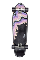 Globe Big Blazer Cruiserboard Melt, diamond tail cruiser met Resin-7 hard rock maple deck, Tensor alloy trucks en Conical Cruiser wielen, sherbet-gekleurde art, 32 inch, verkrijgbaar bij Revert 95 Haarlem