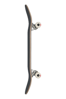 Globe Goodstock Complete Skateboard Black Camo, 8.5 inch Resin-7 Hard Rock Maple deck met full concave matte afwerking wood knock-out logo Tensor 6.0 trucks 52mm 99a wielen en ABEC 7 lagers, verkrijgbaar bij Revert 95 Haarlem