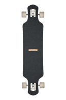 Globe Geminon 40 Rock Mediterranean, symmetrisch drop-through longboard met Resin-8 hard rock maple deck, Slant reverse kingpin trucks en Conical Cruiser wielen, 40 x 9,25 inch, verkrijgbaar bij Revert 95 Haarlem