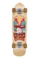 Globe Tracer Neue Explorer, cruiserboard met Resin-7 hard rock maple deck, Tensor ATG trucks en Dozer Cruiser wielen, graphic van Max Loeffler, 30,5 inch, verkrijgbaar bij Revert 95 Haarlem