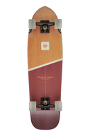 Globe Tracer Neue Cherry Acorn Cruiser 31 inch, Cherry Resin-7 hard rock maple cruiser complete met mellow concave kicktail 5.0 inch Tensor alloy trucks 60mm 80a Flatsider Cruiser wielen Globe ABEC-7 lagers clear broadcast griptape en embedded metal badge 30.5 x 8.725 inch wheelbase 16.65 inch, verkrijgbaar bij Revert 95 Haarlem