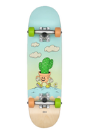 Globe Kids Softie Micro Complete Cacti Guy, kinderskateboard voor 6 tot 8 jaar met Resin-7 Hard Rock Maple deck 7.125 inch Tensor trucks Globe Softie 83a wielen en gerecycled rubber griptape, verkrijgbaar bij Revert 95 Haarlem