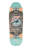 Globe Kids Blaster 8.25 inch Complete Cruiser Skateboard, Pirate Life graphic, Resin-7 hard rock maple deck met Tensor alloy trucks en ABEC 7 lagers, verkrijgbaar bij Revert 95 Haarlem