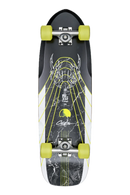 Globe Blazer Fuego 29 cruiserboard in Bamboo Green, Resin-7 Hard Rock Maple met bamboe toplaag 8.75 inch breed Tensor ATG trucks Globe Dozer 61mm 83a wielen en clear griptape, verkrijgbaar bij Revert 95 Haarlem