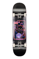 Globe G1 Master of Chaos Black Cat Complete Skateboard, Resin-7 hard rock maple deck met full concave, Tensor alloy trucks en ABEC 7 lagers, 8,0 inch, verkrijgbaar bij Revert 95 Haarlem